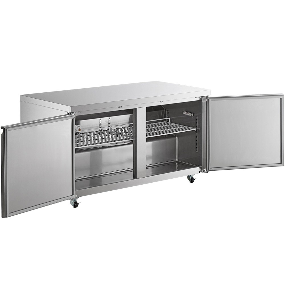 60" Stainless Steel ADA Height Undercounter Refrigerator