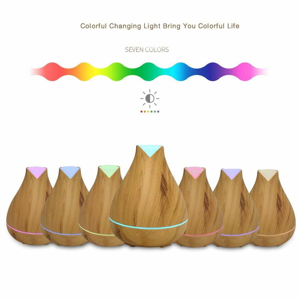 Large 530ml Essential Oil Diffuser Long Mist Output Time 8-12 hours.