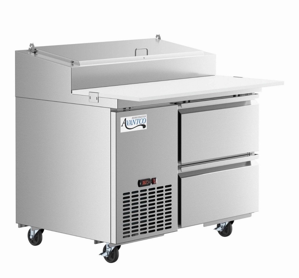 44" 2 Drawer Refrigerated Pizza Prep Table