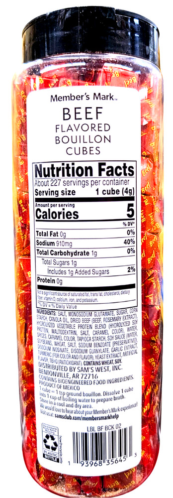 Member's Mark Beef Bouillon 32 Oz EXP 10/2026