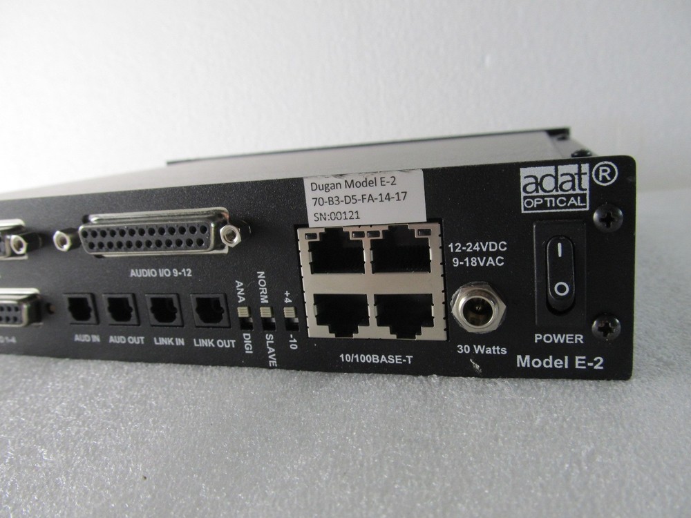 Dan Dugan Sound Design Model E-2 Automatic Mixing Controller w/ power supply