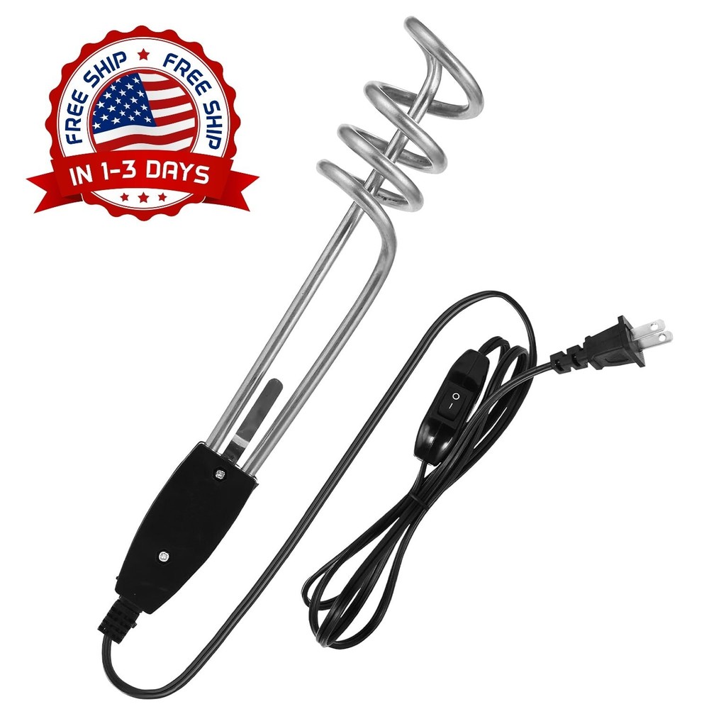 Calentador de agua eléctrico de viaje con elemento de inmersión de 5 galones NEW