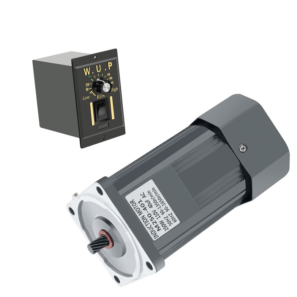 250W AC Gear Reduction Motor Electric ?? Variable Speed Control Reversible 110V
