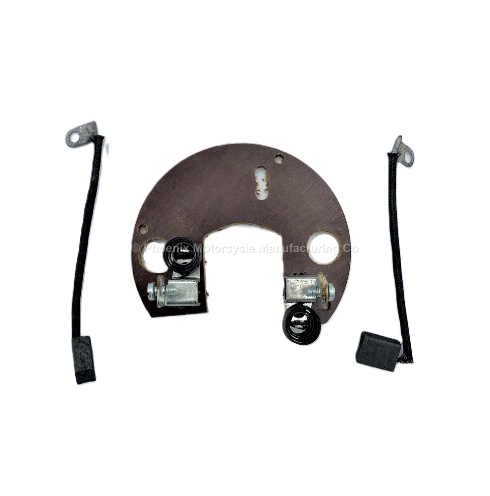 LUCAS E3H DYNAMO BRUSH INSULATING PLATE INCLUDING BRUSHES - UK SUPPLIED