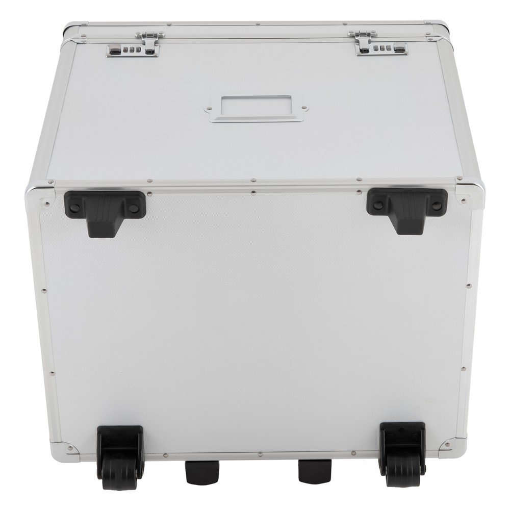 Locking Mobile Business Case！ Aluminum Alloy File Lock Box！ Hand pull File Case