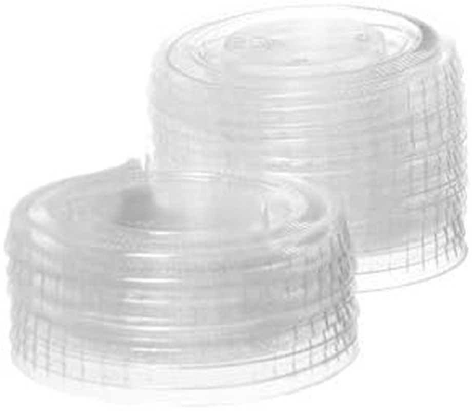 Crystalware, Disposable Plastic Portion Cup Lids, Fits Portion Cups Sizes 1.5Oz