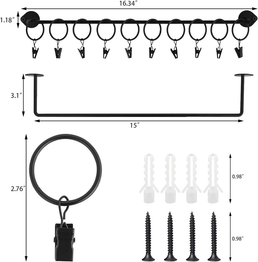 Hat Rack for Baseball Cap Hat Storage with 20 Hooks - Modern Metal Hat Organizer