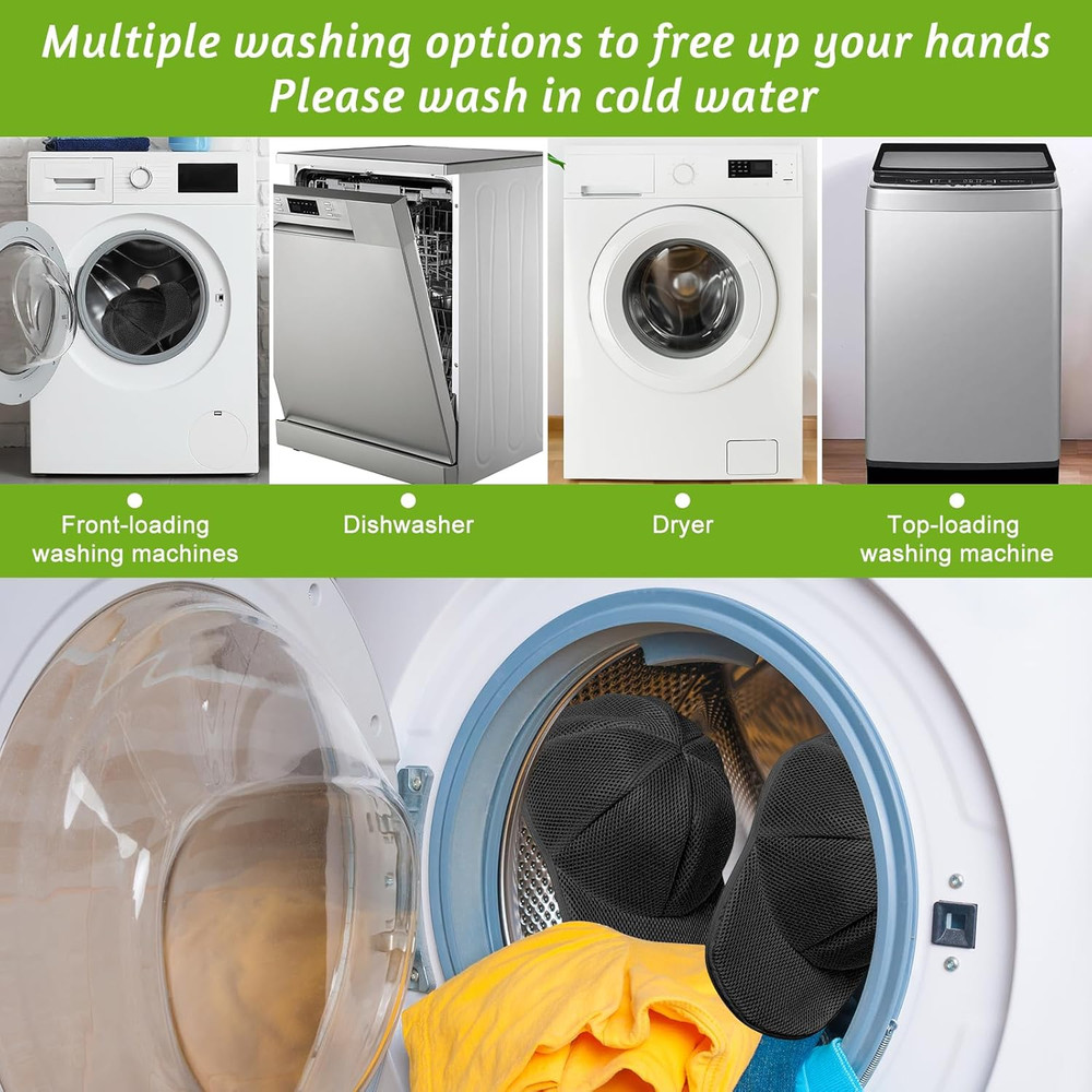Eiito Hat Washer Cage,Hat Washing Machine with Frame Cage and Hat Washer Bag,Bas