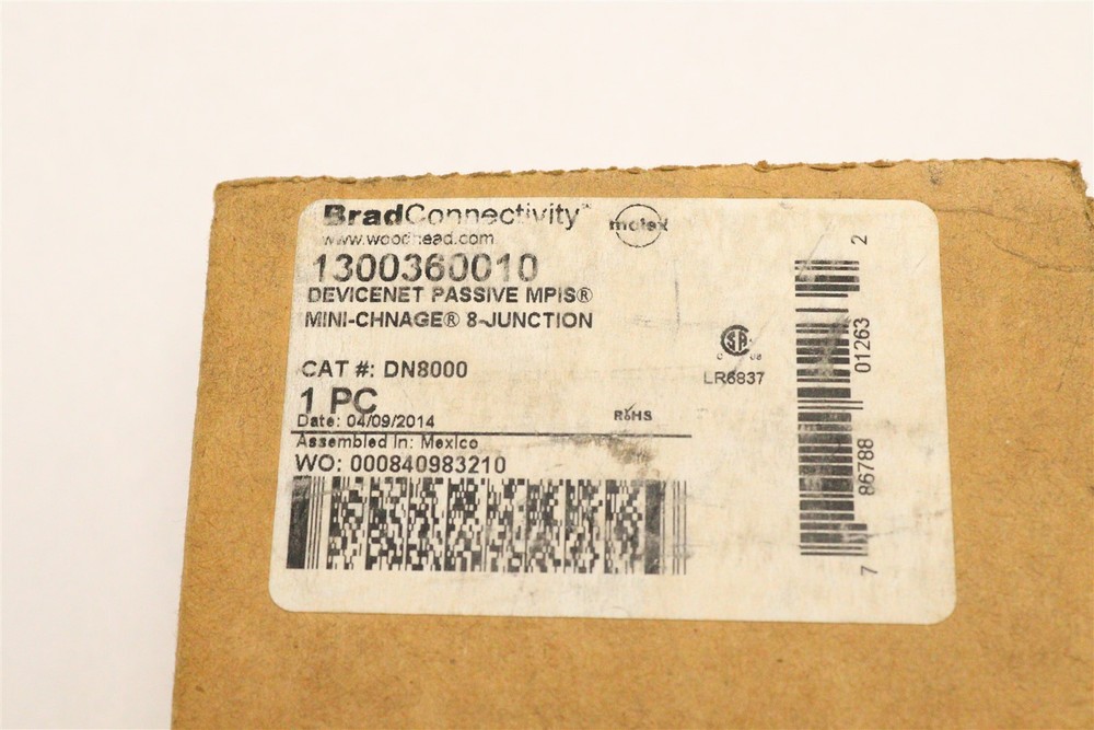 BRAD CONNECTIVITY 8 JUNCTION DEVICENET INTERCONNECT SYSTEM DN8000