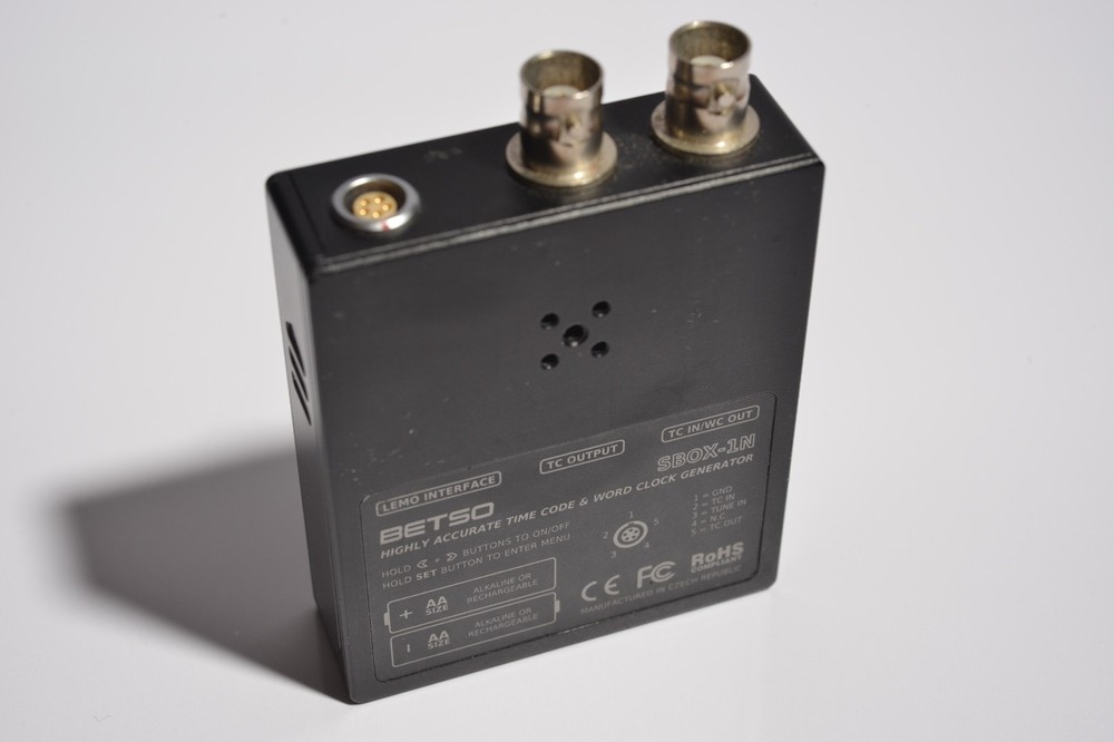 BETSO SBOX-1N Timecode Generator Sync Box LTC Word Clock w/ Case