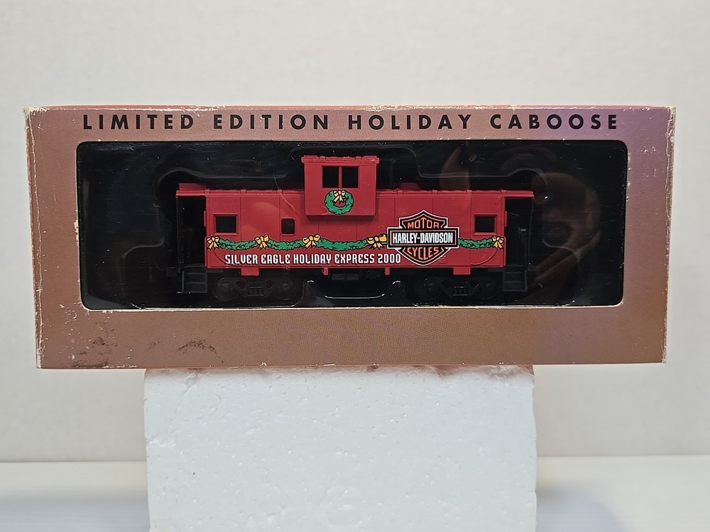 Harley Davidson Limited Edition HO Train Scale Silver Eagle Caboose 2000 NEW