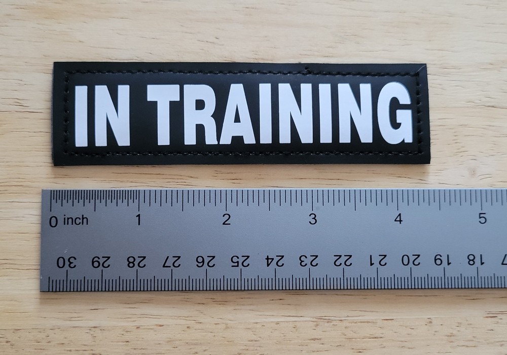"In Training" Hook And Loop Adhesive Patch for Dog Harness