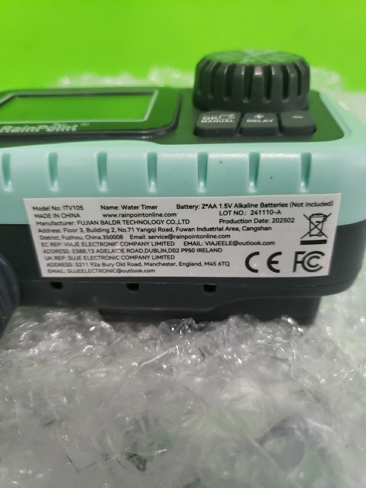 RAINPOINT Programmable Garden Hose Sprinkler Timer – 1-Zone, Rain Delay, Manual
