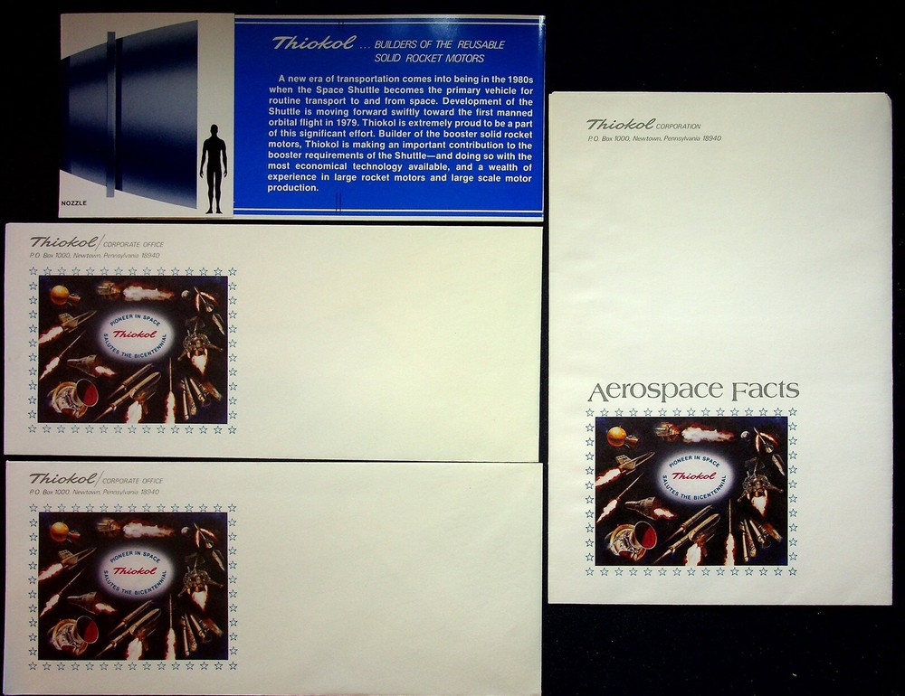 Thiokol Aerospace Solid State Rocket Engine Brochure 1970's Wasatch