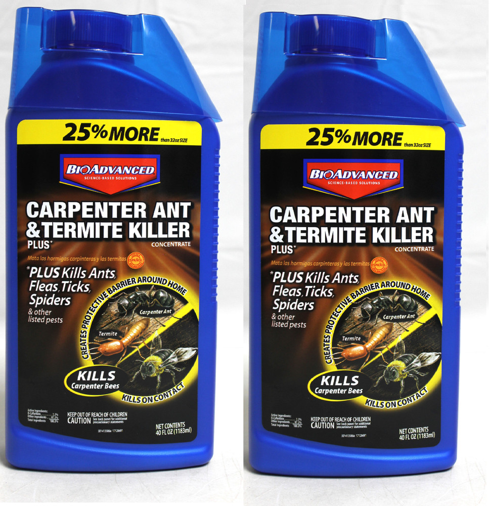 2x☆Carpenter Ant☆Termite Killer Plus☆Concentrate☆Kills Spiders☆Fleas☆Ticks☆Lot