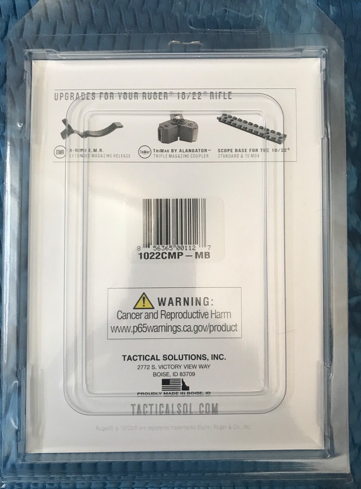 Tactical Solutions X-Ring 10/22 Muzzle Brake Compensator 1/2x28 1022 BLACK