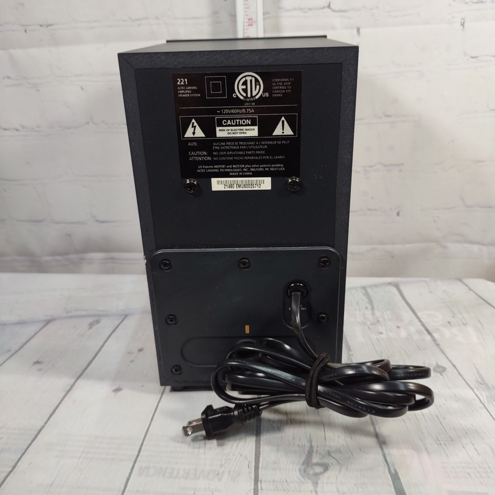 Altec Lansing 221 2.1 Computer Speaker System Subwoofer Satellites Multimedia PC