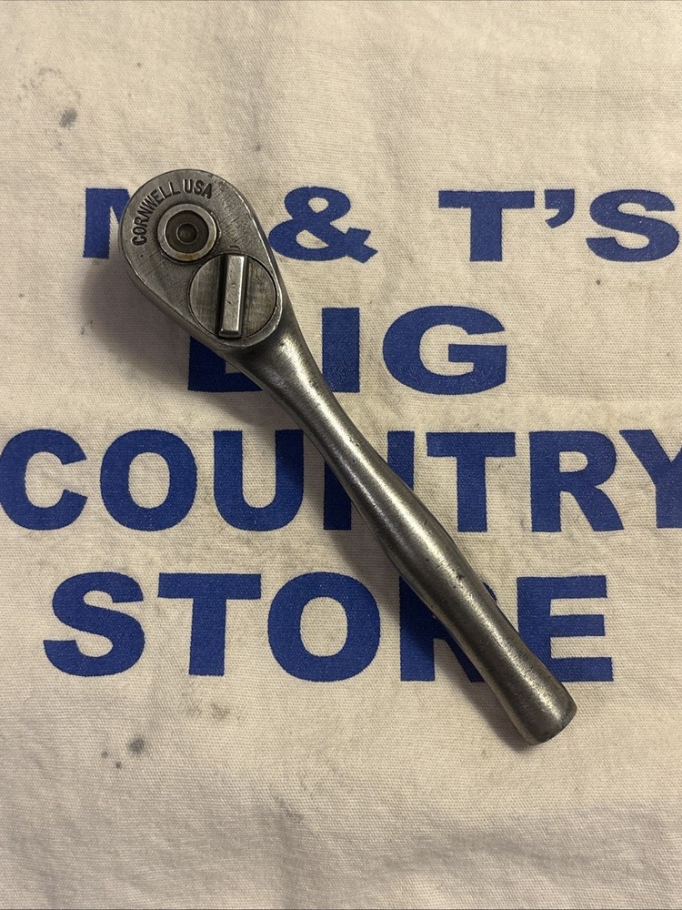 Cornwell Tools USA 1/4" Drive Chrome 5" Long Ratchet