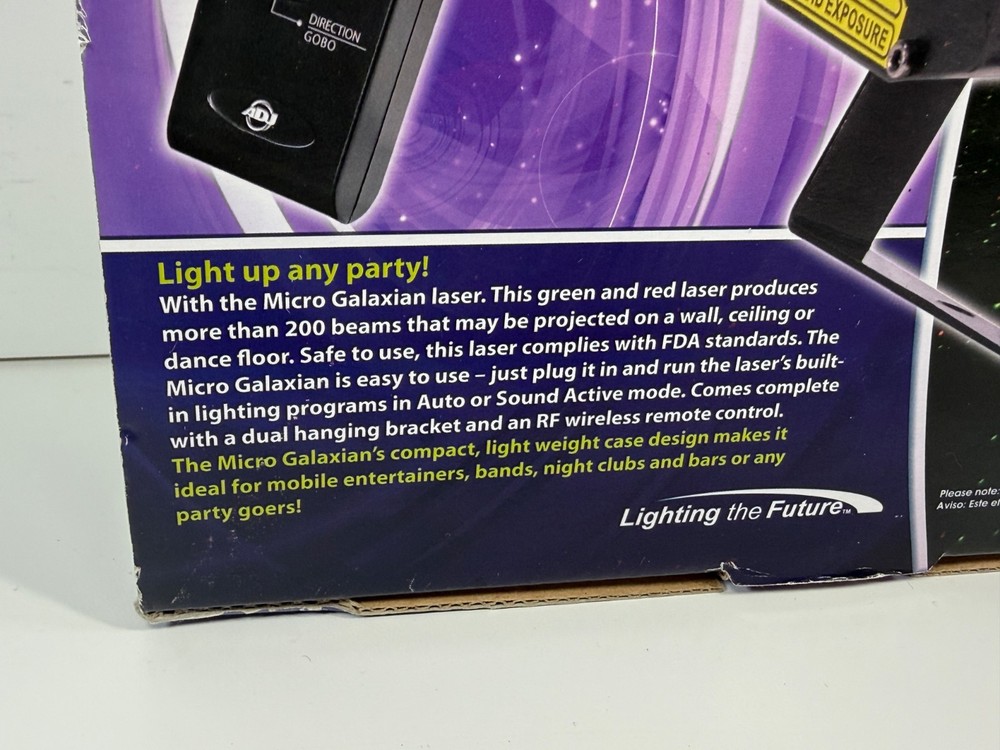 Micro Galaxian Effect Laser Light Machine with Remote American DJ ADJ