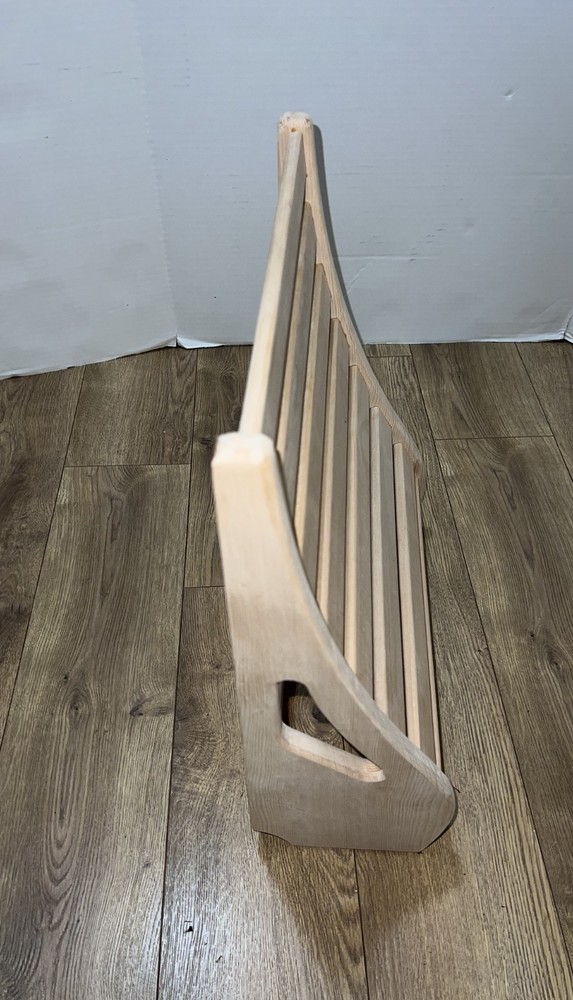 Sauna Backrest – Ergonomic Wooden Sauna Back Support (Hemlock)