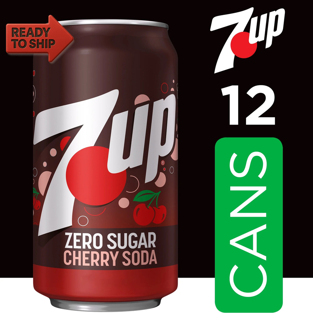 Caffeine Free Zero Sugar Cherry Soda Pop, 12 Fl Oz, 12 Pack Cans