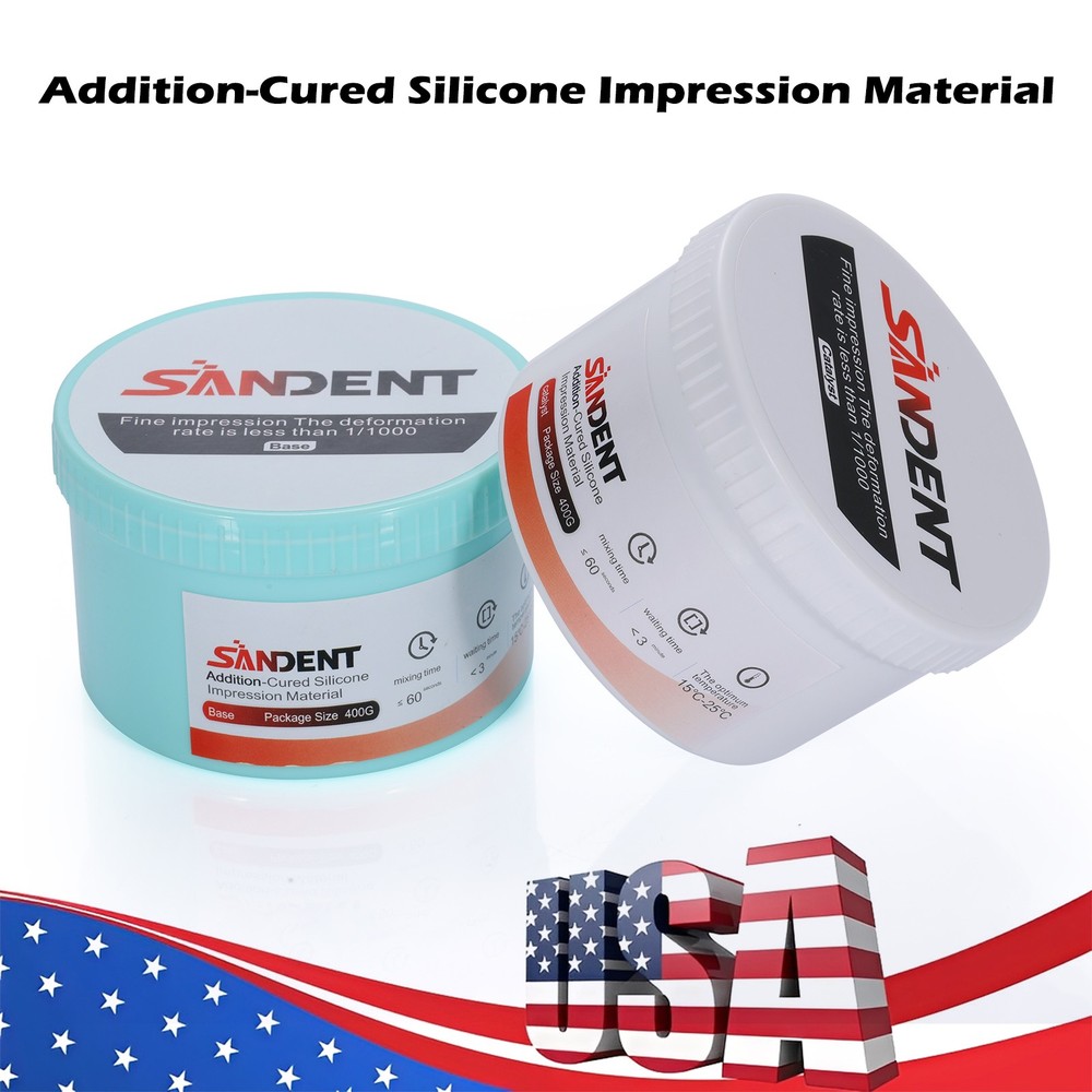 Dental Silicone Impression Material Putty Base+Catalyst+Light Body