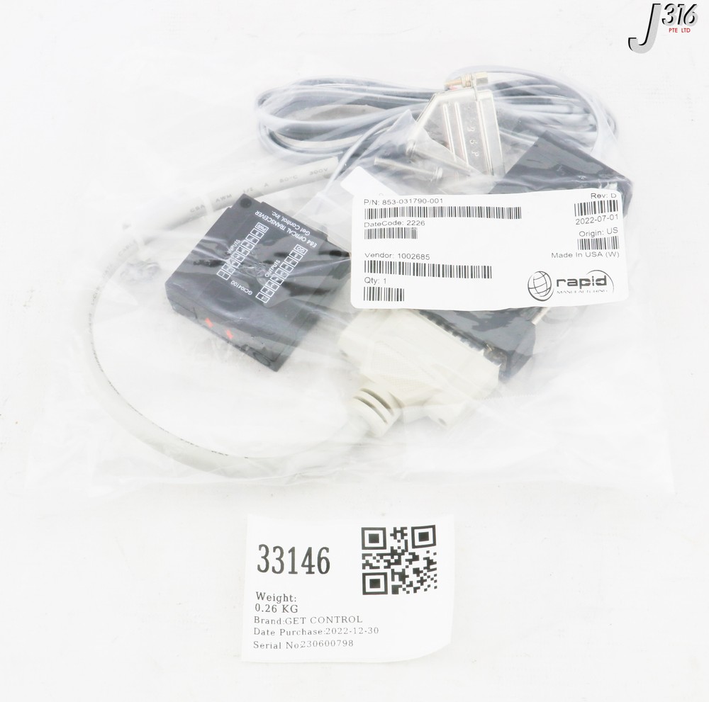 33146 GET CTRL E84 OPTICAL TRANSCEIVER, E84 RJ-11 TRANSCEIVER 853-031790-001