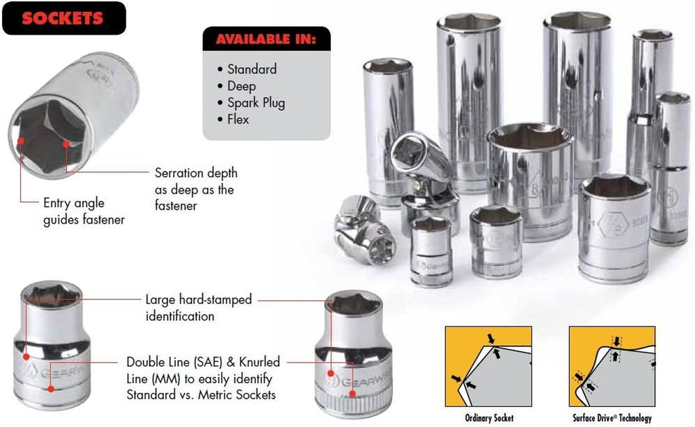 14 Pc. 3/8" Drive 12 Pt. Deep Socket Set, Metric - 80562