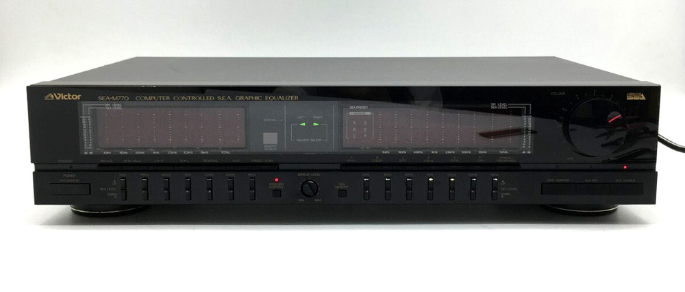 VICTOR SEA-M770 Graphic Equalizer Spectrum Analyzer Black Working Tested