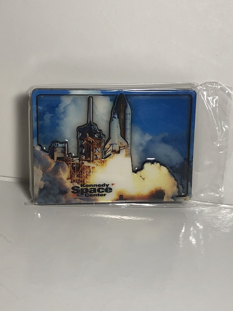 Kennedy Space Center 3d Shuttle Launch Fridge Magnet