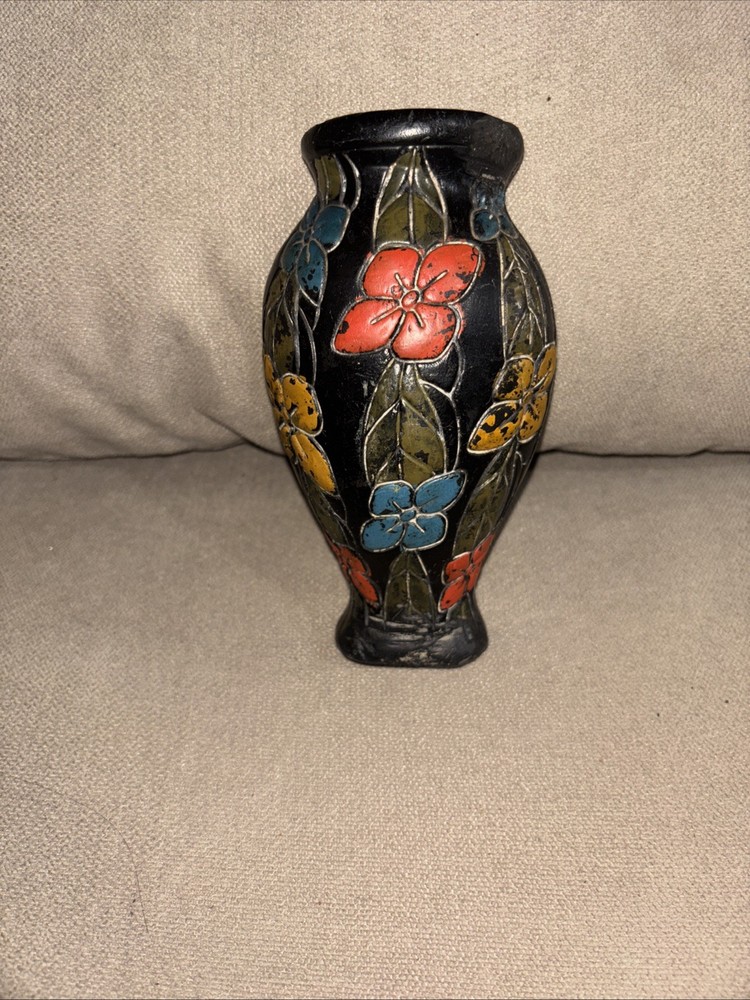 Vintage Asian Tokanabe Ware Wall Pocket Planter