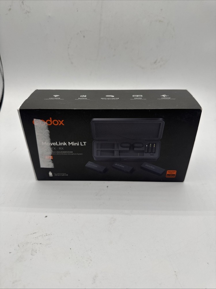 Godox MoveLink Mini LT Kit2 2*Transmitter+1*Receiver Set Microphone for iPhone