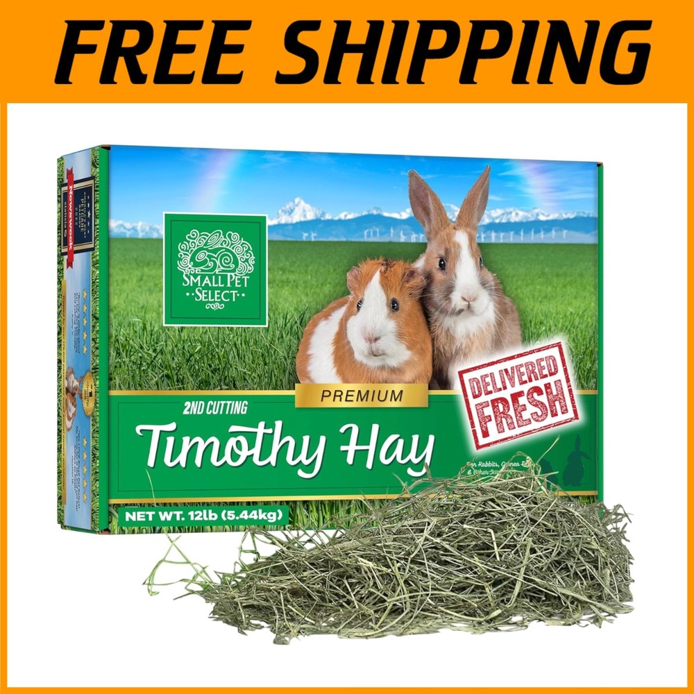 Fresh & Nutritious Timothy Hay for Small Animals, 12 lb
