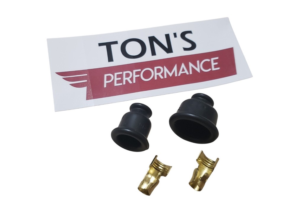 8mm Ignition Spark Plug Coil Wire Socket style Boot Terminal Set Straight 180