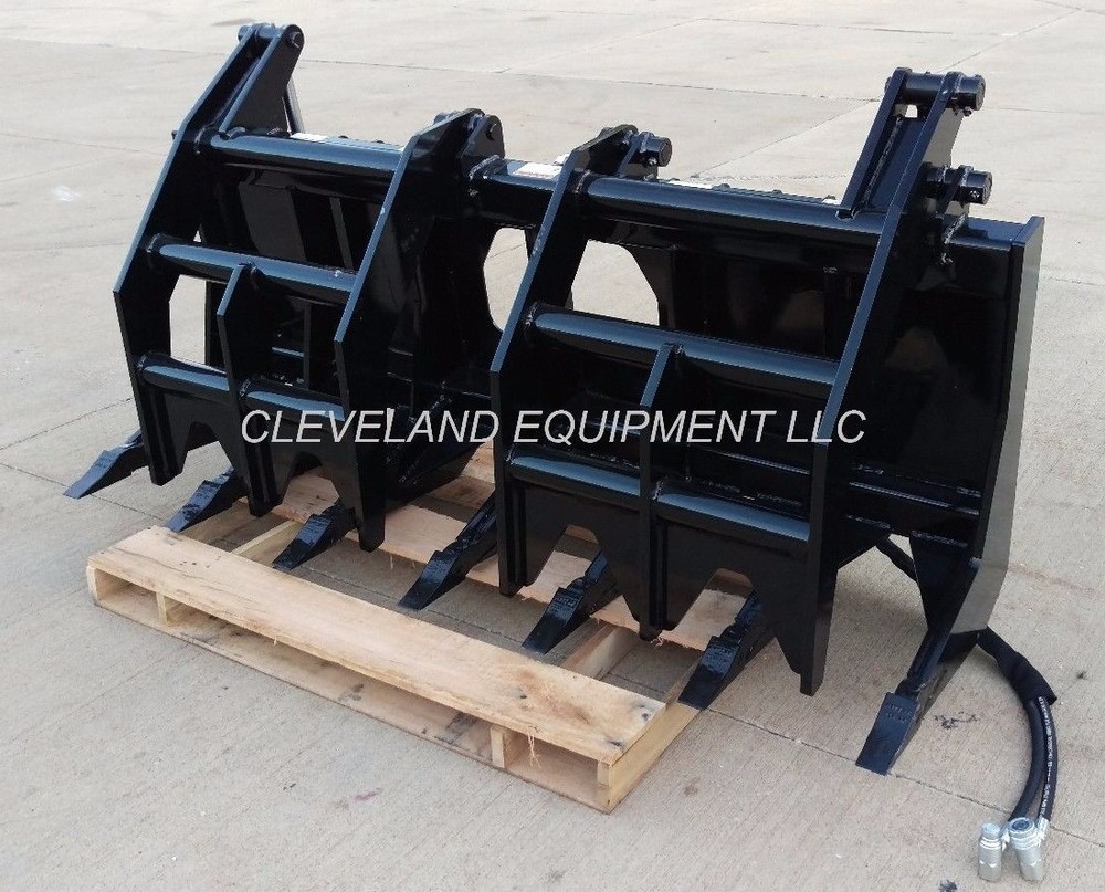72" SEVERE-DUTY ROOT GRAPPLE RAKE ATTACHMENT Caterpillar Skid-Steer Loader 6'