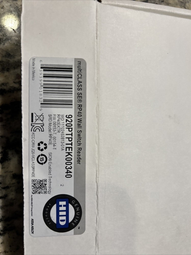 920ptptek00340 hid rp40 wall switch reader