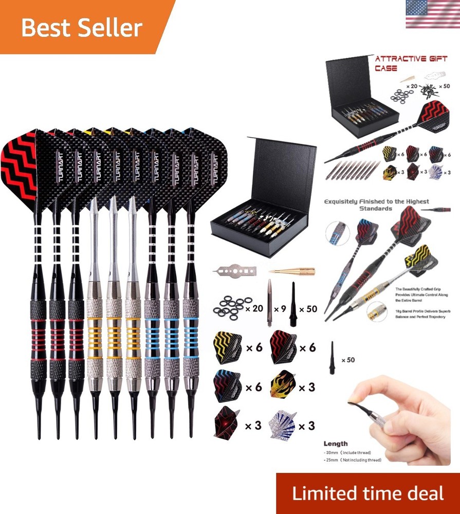 Darts Plastic Tip - Professional Soft Tip Darts Set for Electronic Dartboard ...