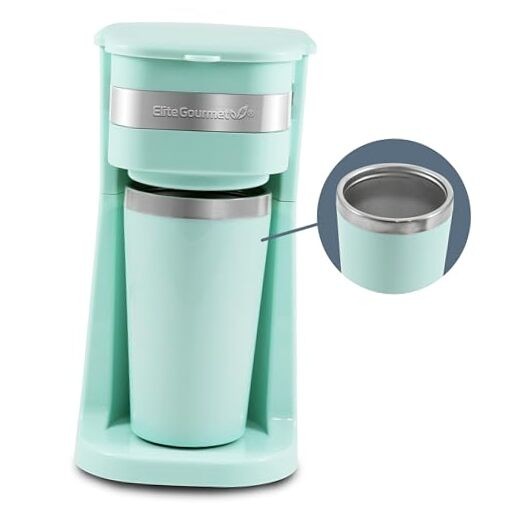 EHC113M Personal Single-Serve Compact Coffee Maker Brewer 14 ounce Mint