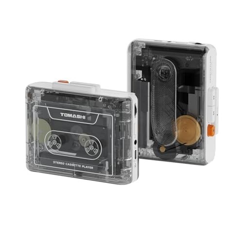 TOMASHI Portable Cassette Player with Bluetooth Transmitter, Cassette Stereo Pla