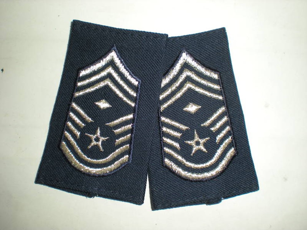 USAF CMSGT FIRST SGT SHOULDER MARKS (FEMALE)  -1 PAIR