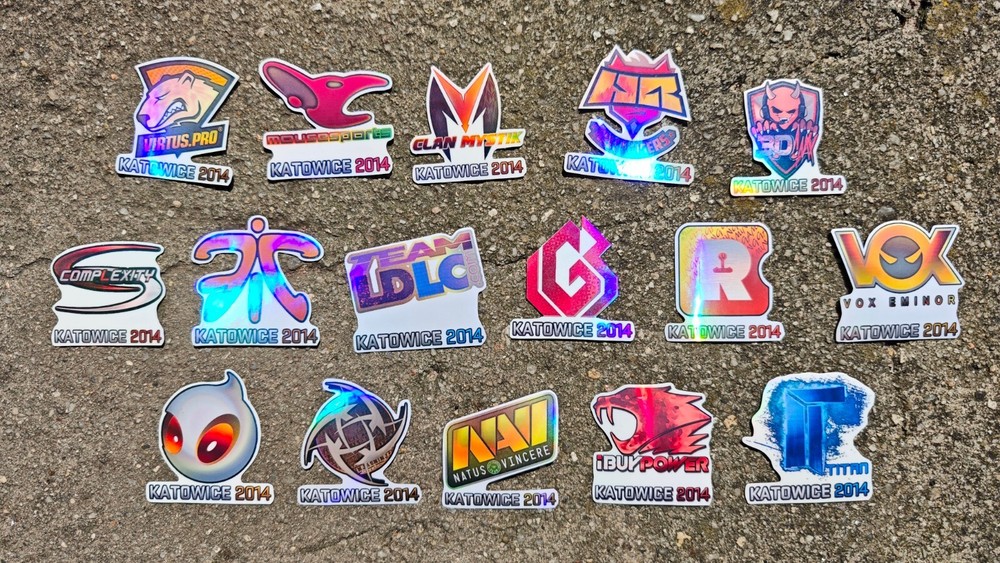 Katowice 2014 Holo Sticker Set CSGO CS Counter CS2 Strike (Holo Effect)