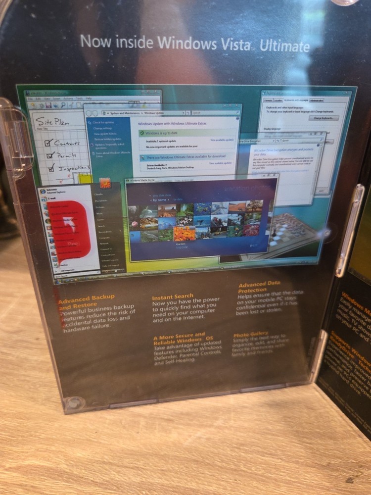 Microsoft Windows Vista Ultimate Full 32 Bit & 64 Bit DVDs SEALED