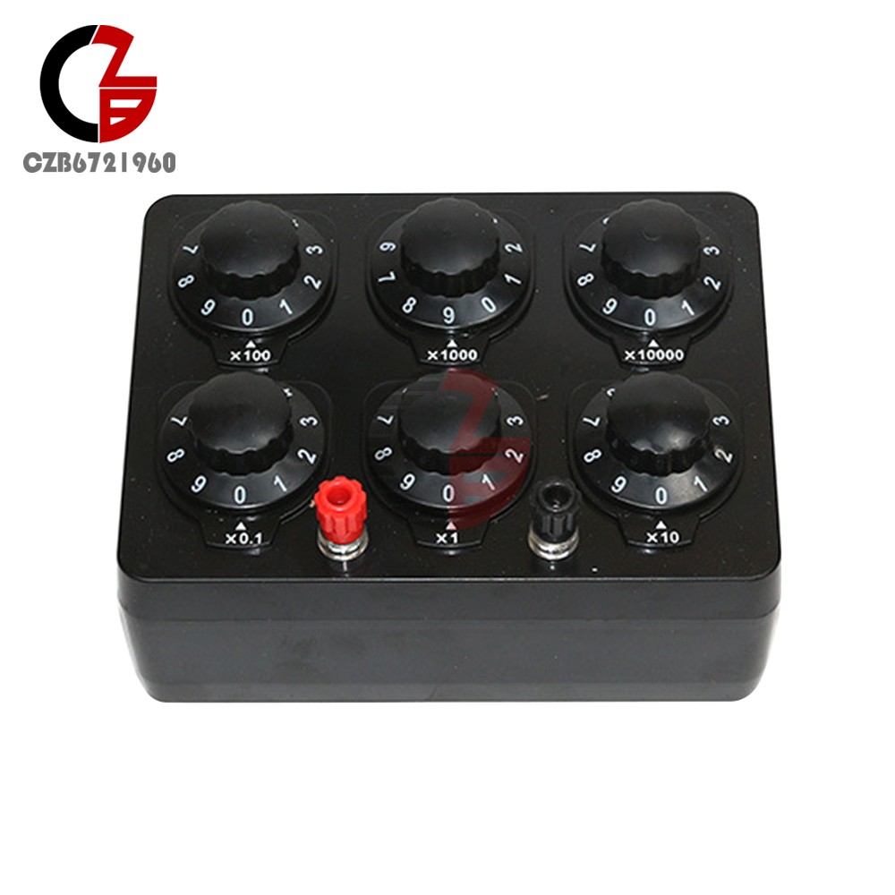 0-99999.9 ohm Simple Resistance Box Six Knobs Electricity Teaching Instruments