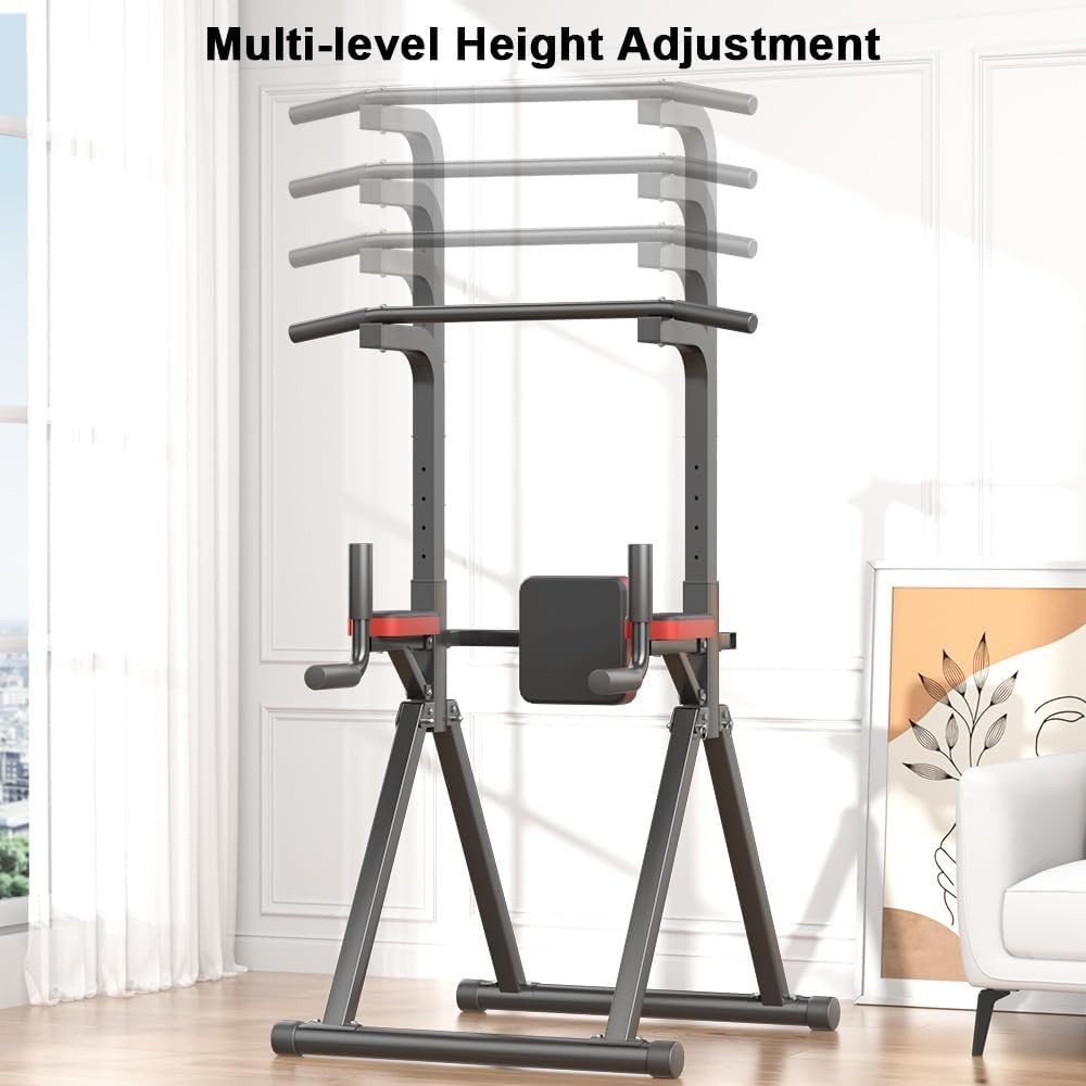 Foldable Power Tower Adjustable Multifunction Pull Up Bar Tower Station Pullup