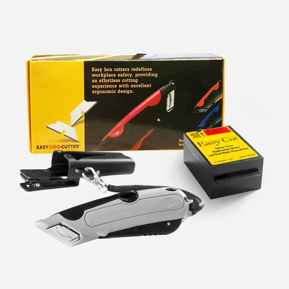 EasyCut Box Cutter 4500 + 81 Count Standard Blades Pack