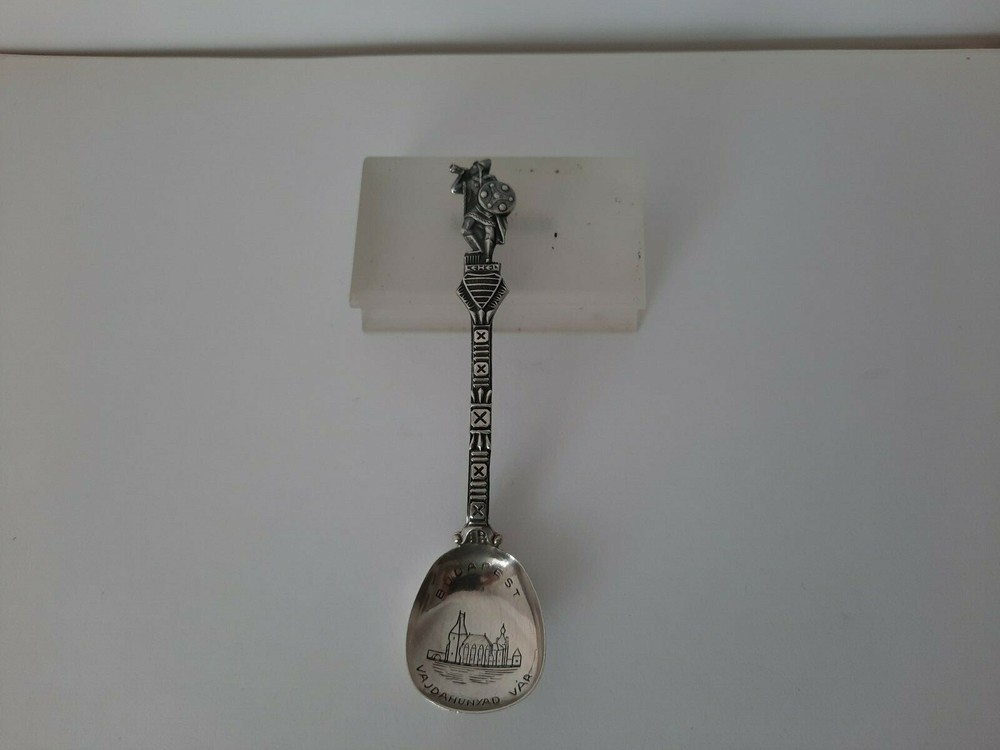 Vintage Solid Silver Spoon - Budapest Souvenir Vajdahunyad Var