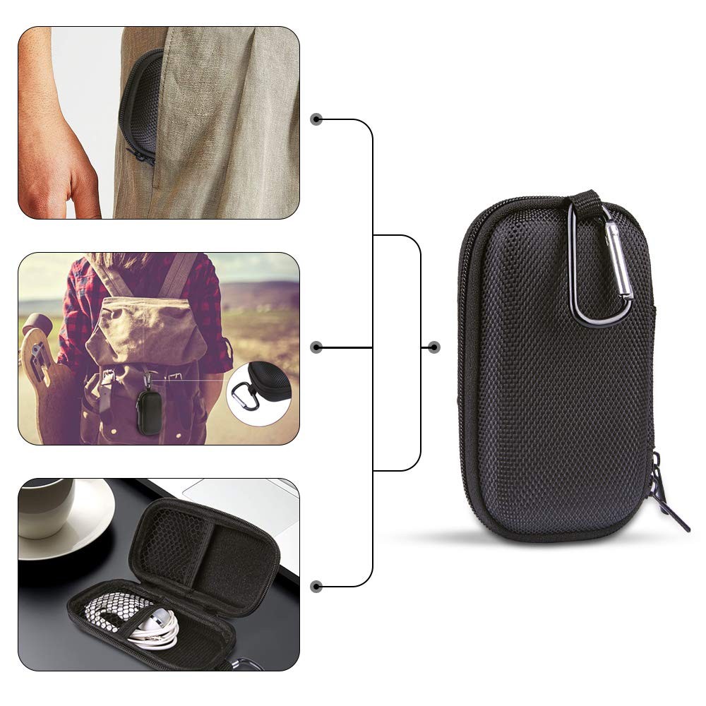 2 Pack MP3 Player Case USB Flash Drive Case Bag Wallet for USB Cable Electronic