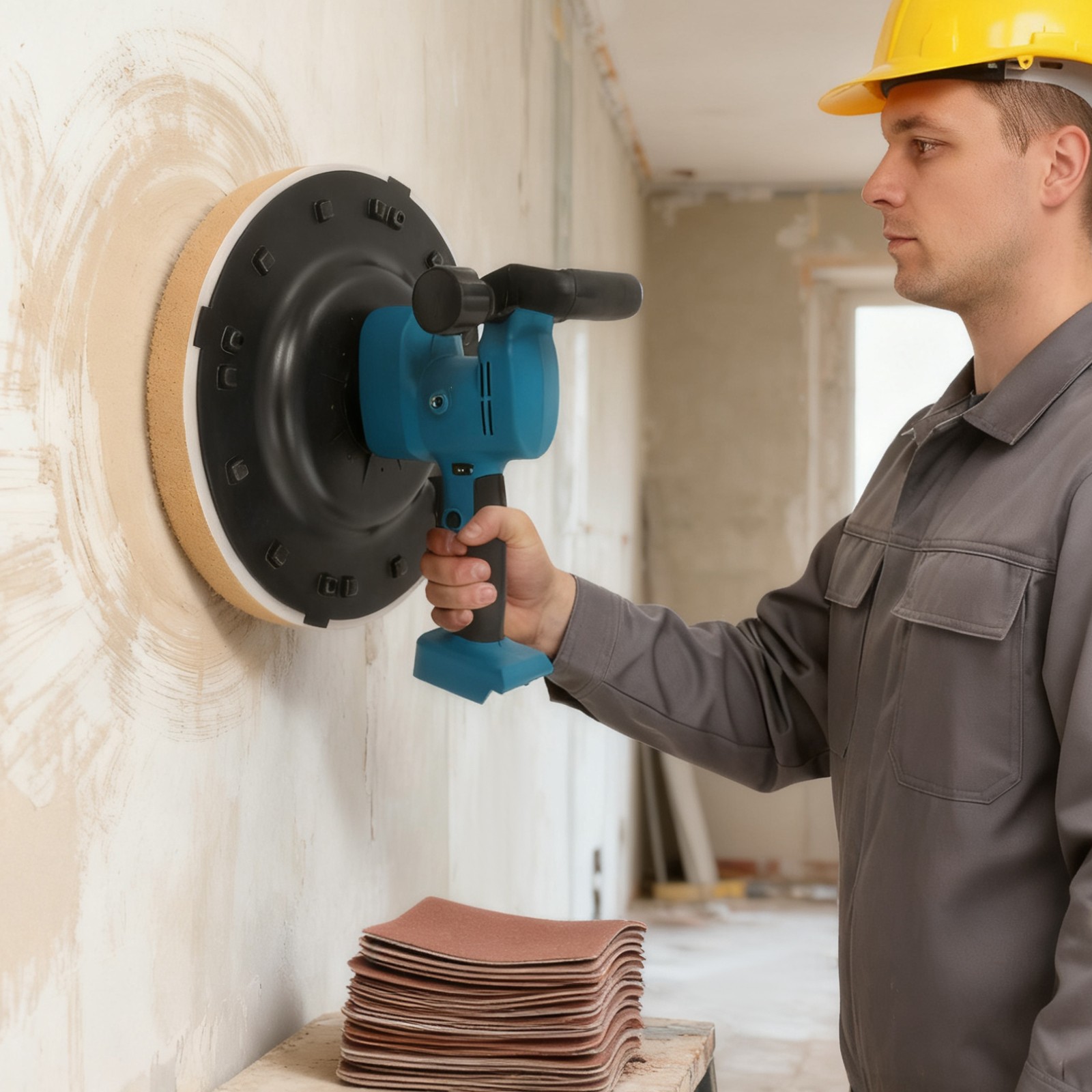 Electric Trowel Handheld Wall Smoothing Machine with Mixing Head 13.23 lbs SALE