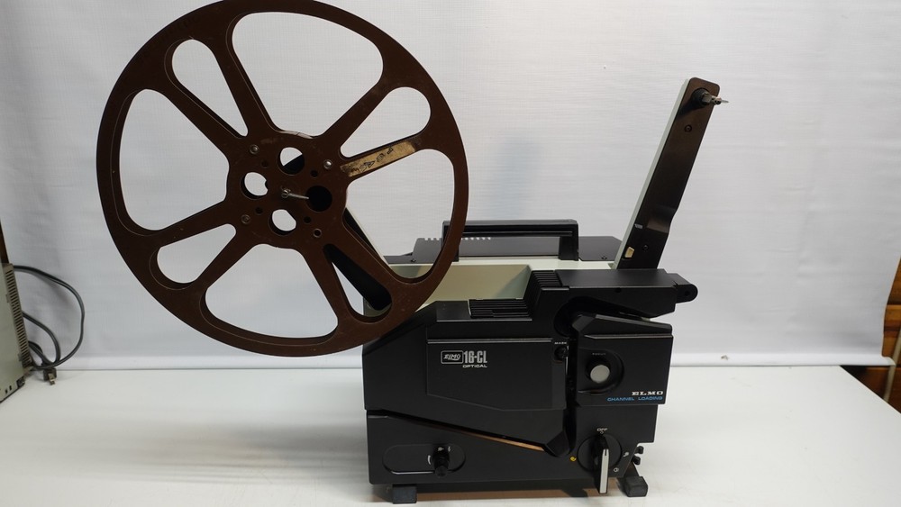 Vintage ELMO 16mm film projector 16-CL Partially working needs rollers