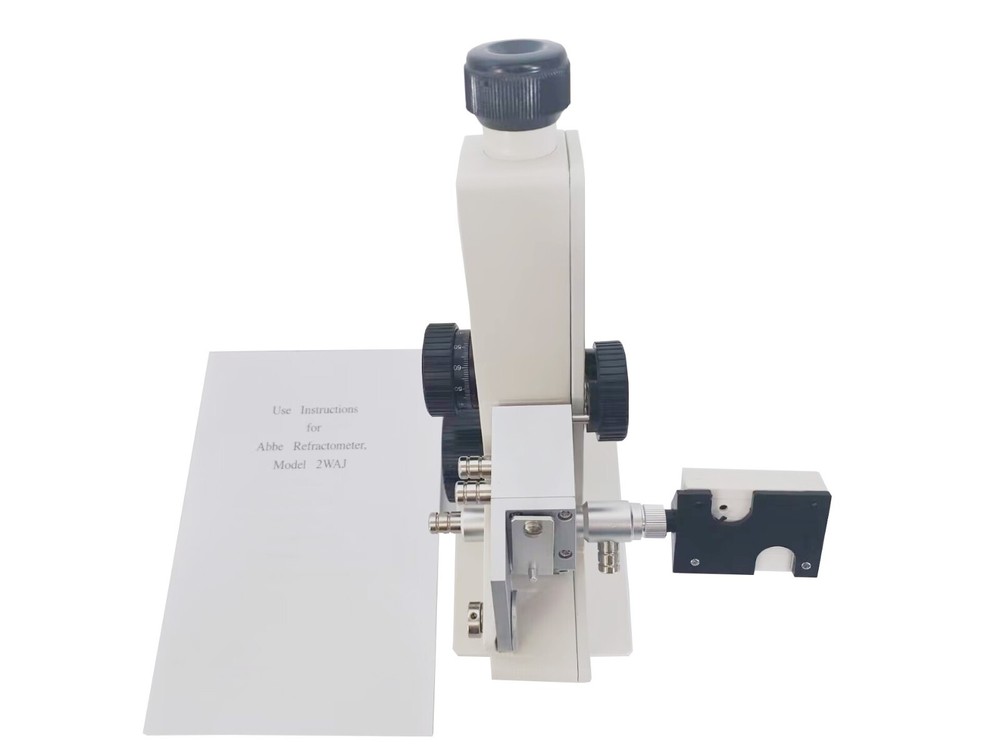 Abbe Refractometer Monocular Refractometer with Range 1.3000-1.7000nD Brix 0-95%